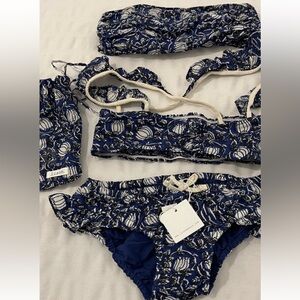LISON Paris Raffle Bikini For Girls 4 Piece with Pouch Size 8Y
NWOT
